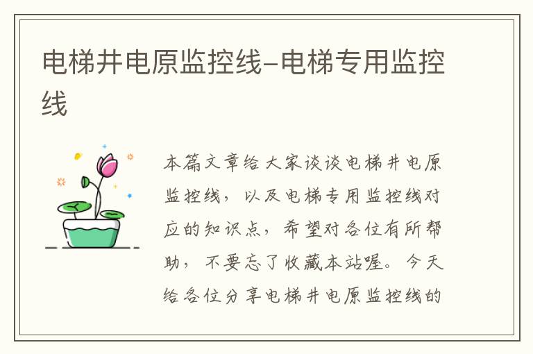 电梯井电原监控线-电梯专用监控线