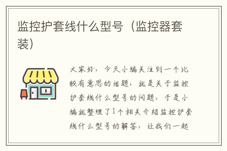 监控护套线什么型号(监控器套装)