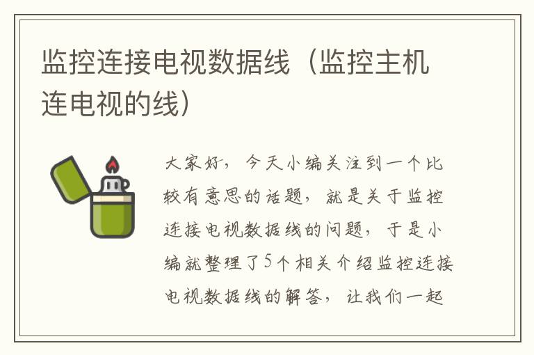 监控连接电视数据线（监控主机连电视的线）