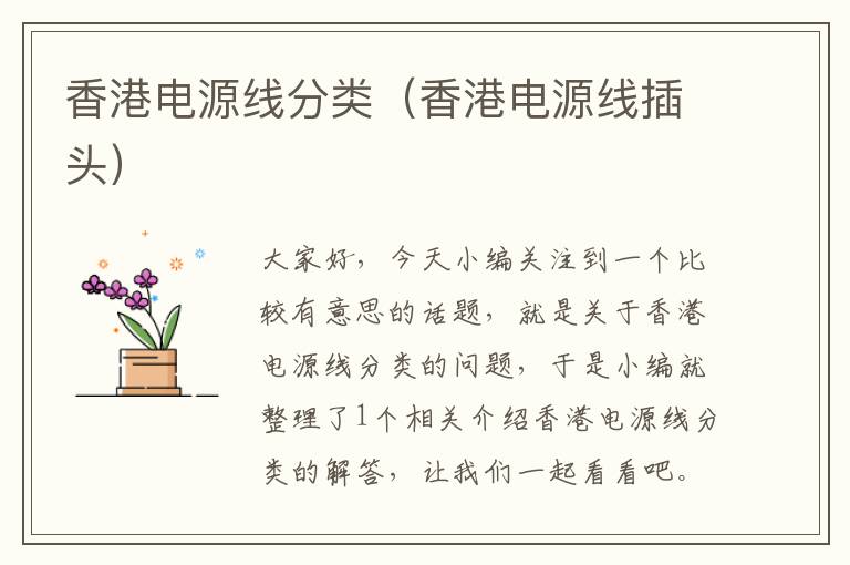 香港电源线分类(香港电源线插头)