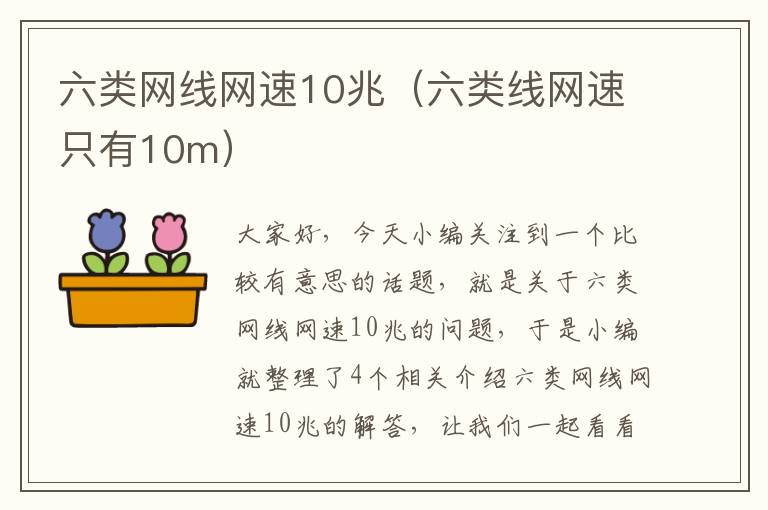 六类网线网速10兆(六类线网速只有10m)