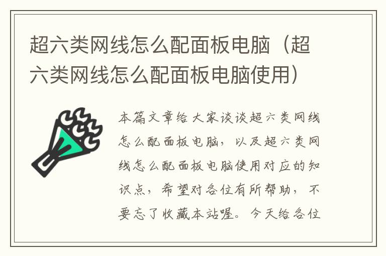 超六类网线怎么配面板电脑(超六类网线怎么配面板电脑使用)