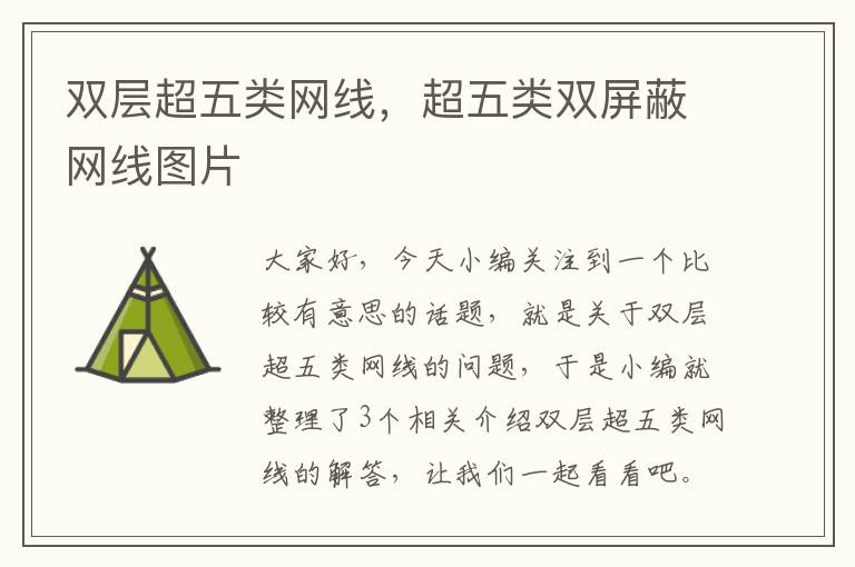 双层超五类网线,超五类双屏蔽网线图片