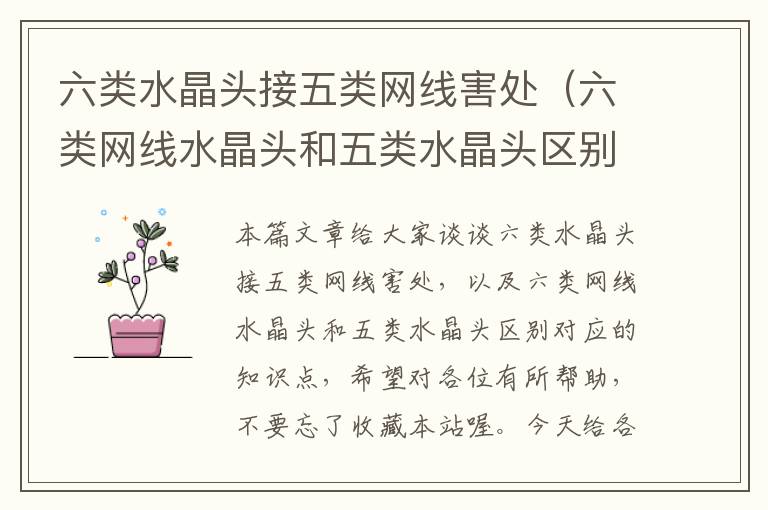 六类水晶头接五类网线害处(六类网线水晶头和五类水晶头区别)