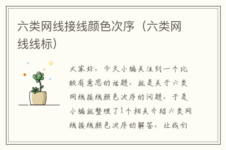 六类网线接线颜色次序(六类网线线标)
