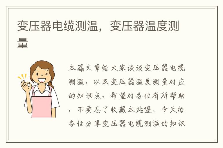 变压器电缆测温,变压器温度测量