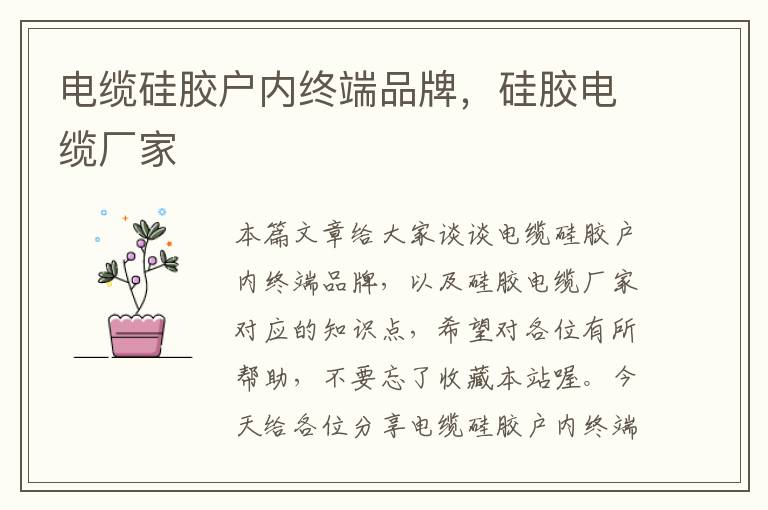 电缆硅胶户内终端品牌,硅胶电缆厂家