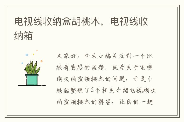 电视线收纳盒胡桃木,电视线收纳箱
