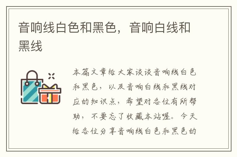 音响线白色和黑色,音响白线和黑线
