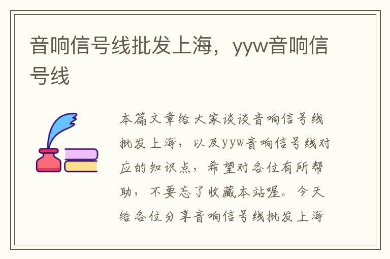 音响信号线批发上海,yyw音响信号线