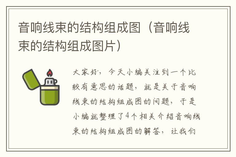 音响线束的结构组成图(音响线束的结构组成图片)