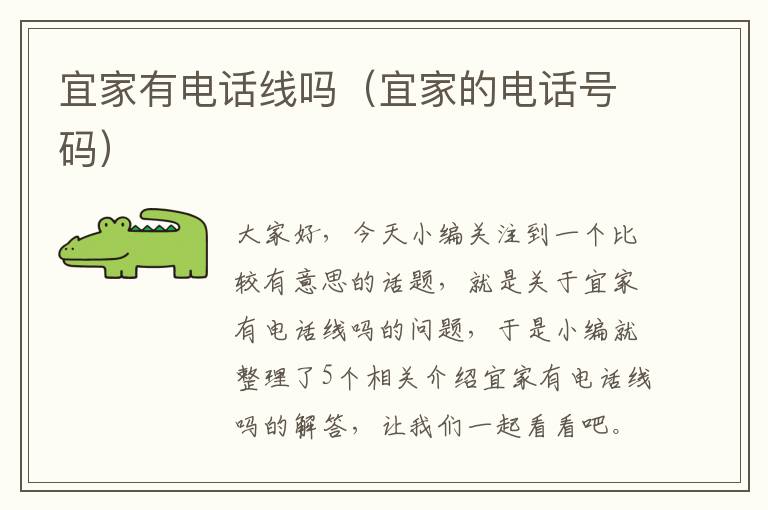 宜家有电话线吗(宜家的电话号码)