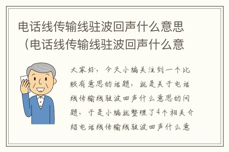 电话线传输线驻波回声什么意思(电话线传输线驻波回声什么意思呀)