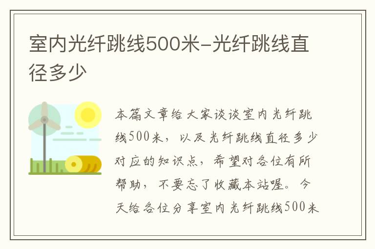 室内光纤跳线500米-光纤跳线直径多少
