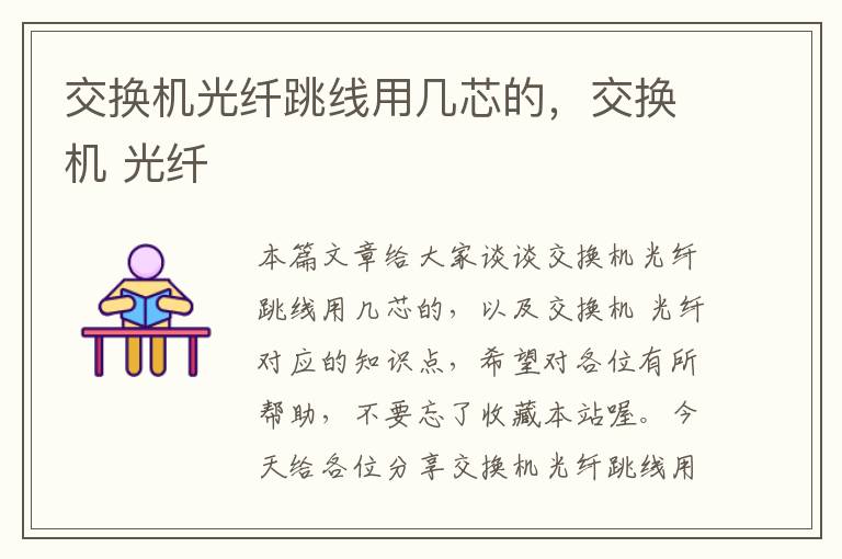 交换机光纤跳线用几芯的,交换机 光纤