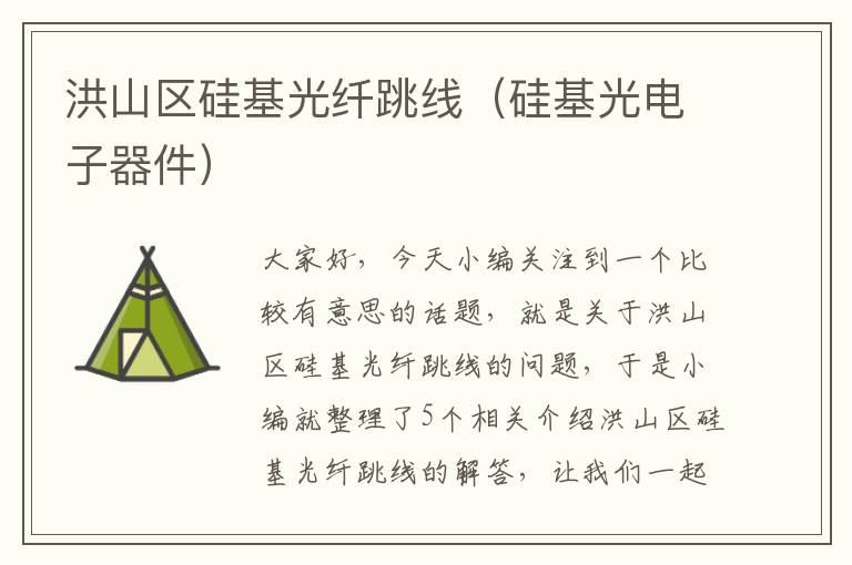 洪山区硅基光纤跳线(硅基光电子器件)
