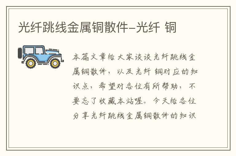 光纤跳线金属铜散件-光纤 铜