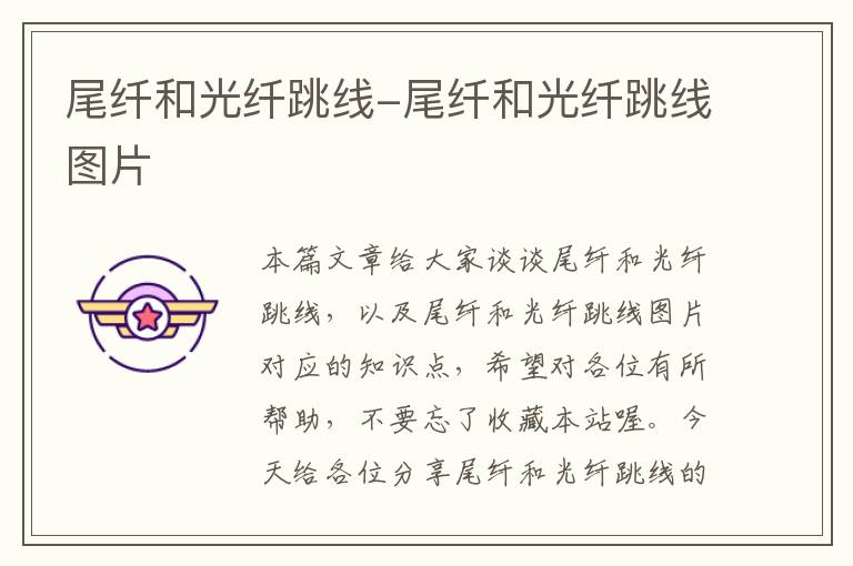 尾纤和光纤跳线-尾纤和光纤跳线图片